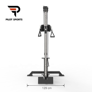 Equipo de gimnasio comercial Cable de una sola columna Lat Pull Machine Sistema de doble polea ajustable Pin Máquina de fuerza de selección de carga - Product Image 5