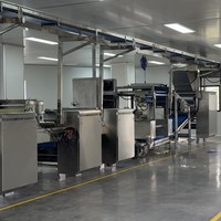 Ligne de production de biscuits industrielle multifonctionnelle Wenva, contrôlée par PLC, avec laminoir à pâte en acier inoxydable 304 et four de cuisson