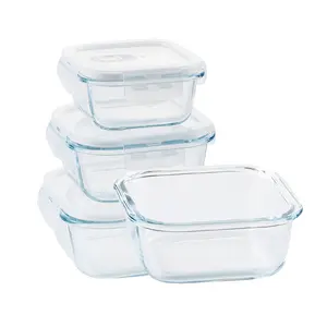 Well Designed Low Temperature And Heat Resistance Leak-proof Microwave Glass Food Container Of Higih Quality