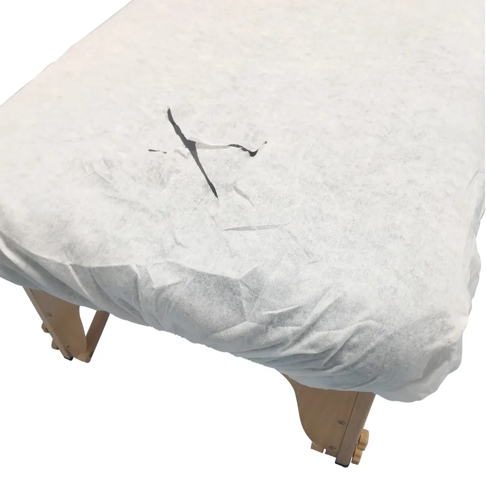 JUENYA Spa Protector Couch abdeckungen mit Cross Line Elastic Fitted Bettlaken Abdeckung Spunlace Soft Fabric Einweg Tischdecke