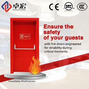 Portes coupe-feu commerciales au design moderne, résistantes au feu, en acier estampé, surface finie, pour usage en centre commercial, classe <span class=keywords><strong>2</strong></span> - Product Image 2
