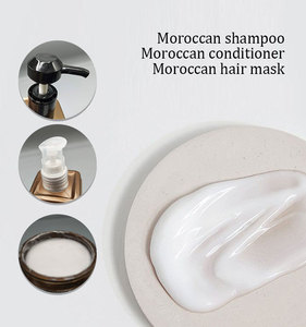 Champú y Acondicionador con Aceite de Argán 100% Orgánico, Anti-Frizz, Hidratante y Brillante, para Cabello Rizado/Seco, Estilo Salón Marroquí - Product Image 2
