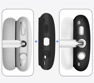 Kit de protection 4-en-1 en silicone pour AirPods Max : Housse intégrale pour écouteurs, couvre-bandeau et couvre-oreilles - Product Image 3