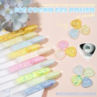 ICE NOVA cat kuku Gel es krim 51 warna ramah lingkungan Hema gratis & Vegan menerima grosir dan menjalankan layanan Logo Anda
