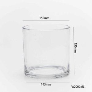 Hot Sale 10oz Clear <strong>Glass</strong> Candle <strong>Jar</strong> Vessel with Rose Gold Metal <strong>Lid</strong> for Candle Making - Product Image 4
