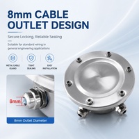 Boîte de jonction submersible en acier inoxydable robuste, étanche IP68, pour l'éclairage paysager