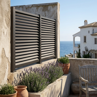 Clôture de balcon en aluminium massif économique, étanche, résistante aux UV et à la rouille, préfabriquée pour hôtels, villas et rampes d'escalier, style oriental