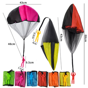 Enfants Nylon Parachute Jouet Armée Soldat Ensemble 6PCS En Plein Air Active Play Sport Jeu - Product Image 5