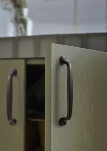Diskon besar-besaran kenop laci tarik kabinet pegangan dapur kuningan antik warna kopi polos - Product Image 6