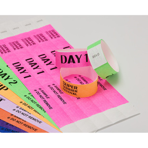 Impression de texte personnalisée pour la marque et le contrôle : Bracelets TYVEK unis de 19 mm (3/4 po) pour le contrôle d'accès - Product Image 6