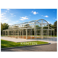 Carpa de Lujo KENTEN para Eventos, de PVC, para las Cuatro Estaciones, con Estructura de Aluminio Transparente, Carpa para Eventos al Aire Libre