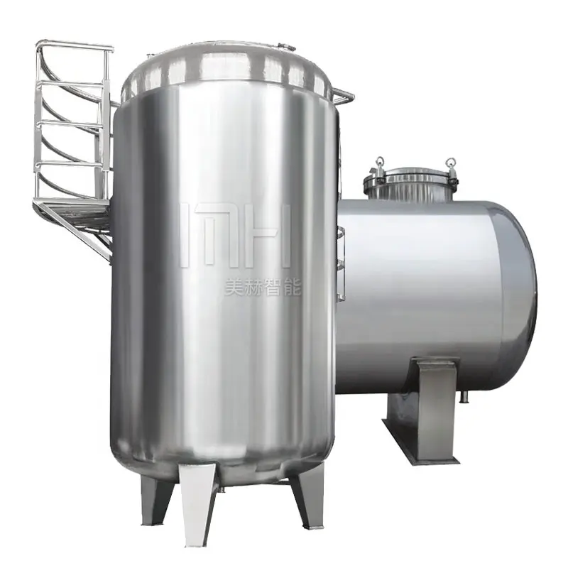 Резервуар для хранения химических веществ из нержавеющей стали на 100-5000 литров, санитарный резервуар для хранения косметики, резервуар для хранения воды из нержавеющей стали