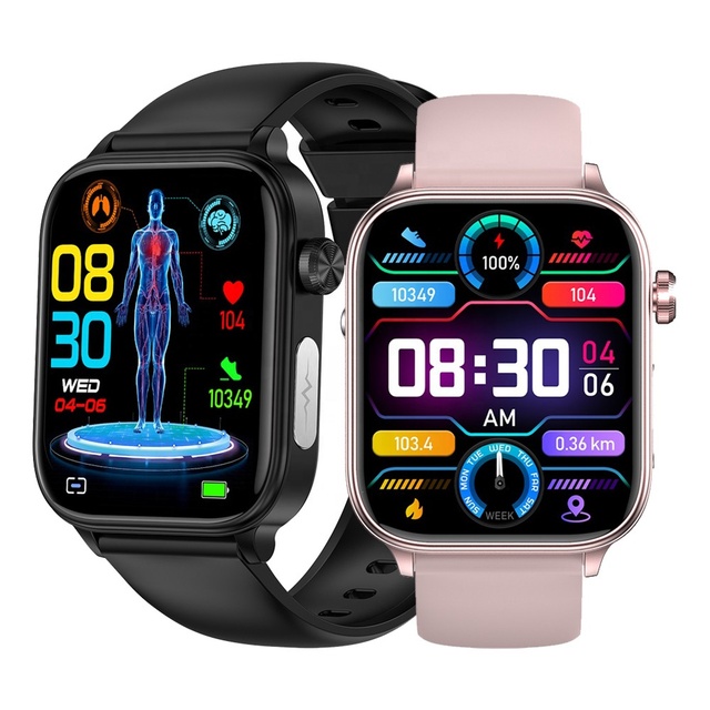 New IP68 Waterproof BT ET570 Smartwatch 1.96 Inch Screen PPG+ECG+HRV Health Monitoring Sport Sleep Tracker Smart Watch ET570