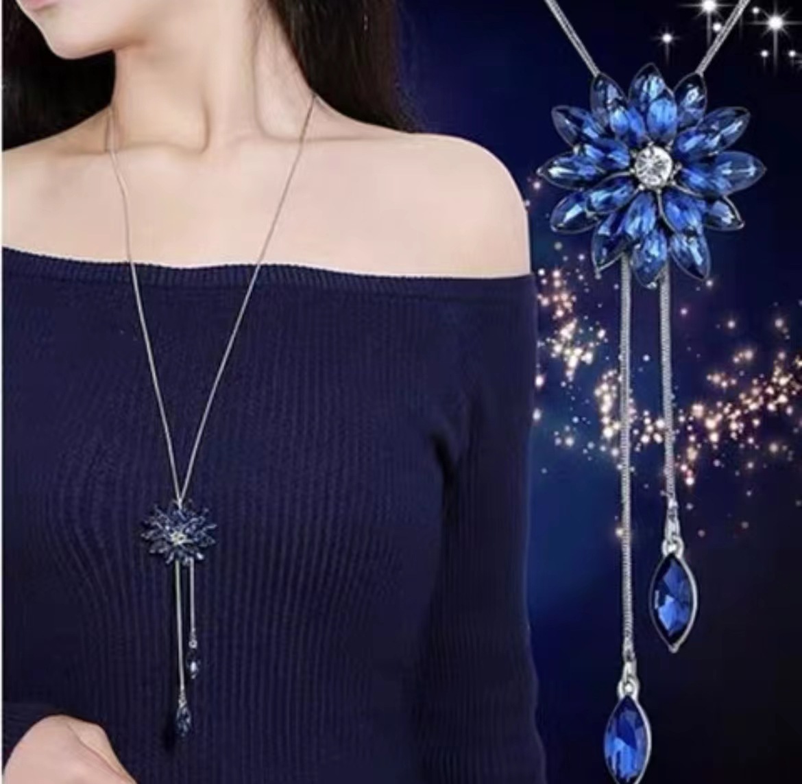 026 fleur de cristal bleu