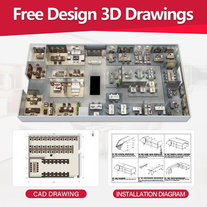 للبيع بالجملة رف عرض متعدد الطبقات من الخشب الصلب قابل للتخصيص للمنزل والمكتب وأرشيف خزانة أثاث غرفة معيشة بسيطة وحديثة - Product Image 5