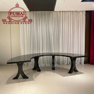 Large Modern Hotel Dining Wedding Hall Gold Stainless Steel <b>Round</b> <b>Table</b> for Events Parties Outdoor Use - Product Image 4