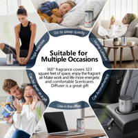 Diffuseur d'huiles essentielles portable de luxe, sans fil, USB, pour la maison, mini, sans eau, pour voiture et hôtel