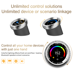 Interrupteur intelligent LTECH avec variateur de lumière, scénarios illimités, bouton de commande pour <span class=keywords><strong>maison</strong></span> intelligente, panneau de contrôle tactile, compatible Matter, HomeKit, KNX - Product Image 4