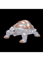 Figurine de tortue décorative en argent plaqué, faite à la main, durable, Vastu Feng Shui pour la décoration de la maison, du bureau, cadeau de mariage, objet porte-bonheur
