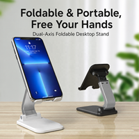 Support de téléphone pliable personnalisable, support de tablette réglable pour iPhone iPad, support portable pour les appels vidéo TikTok