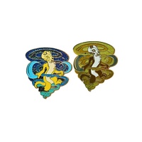 Conception personnalisée de votre propre assortiment de perles scintillantes mignonnes épingles en émail d'anime épingles en vrac de dessin animé sérigraphie