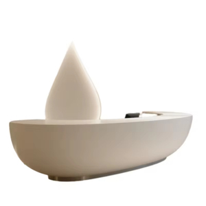 Mostrador de Recepción Moderno de Alta Gama en Color Rosa con Letrero Retroiluminado Inspirado en Flores para Áreas de Moda, Belleza y Comercio Minorista - Product Image 6