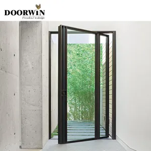 Doorwin aluminum frame glass pivot door for houses modern commercial pivot entrance door