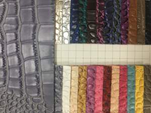 Mode <span class=keywords><strong>Crocodile</strong></span> Skin-Style Faux Cuir Coton Support PVC Cuir Synthétique pour Sacs Femme - Product Image 6