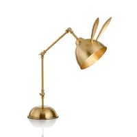 Горячая Распродажа от производителя, железные художественные настольные лампы с кроличьими ушками, латунная настольная лампа