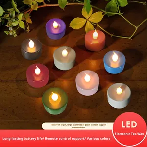 Led Nến điện Pin hoạt động Trắng Tealight trà nhỏ nến dẫn ánh sáng nến - Product Image 3