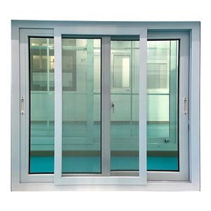 Nuoxin đôi cửa sổ trượt kính PVC cửa sổ uPVC Vinyl cửa sổ trượt với lưới nướng muỗi - Product Image 6