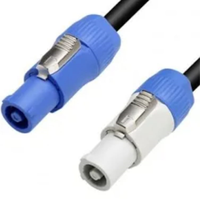 Longueur personnalisée de haute qualité 1 mètre/2 mètres/3 mètres 3 broches Powercon DMX câble mâle à femelle éclairage de scène