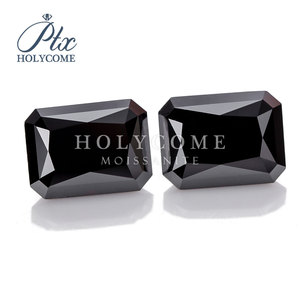 Holycome Moissanite Zwart Stralend Geslepen Moissanite Losse Moissanite Diamant <span class=keywords><strong>Test</strong></span> Positieve Prijs Fabriekslevering Losse Edelsteen