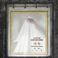 Tissu Voile Uni 100% Polyester Doux et Transparent Blanc pour Rideaux de Fenêtre - Fournisseur d'Usine CC-806