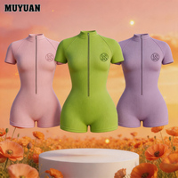 Vêtements de sport pour femmes style Y2K, coupe ajustée, 1 pièce, couleur unie, coton et élasthanne, pour l'été, usage quotidien, logo personnalisé OEM ODM