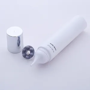 empty massage tube for hair care silica gal tip scalp care massager multi function plastic tube cosmetic packaging