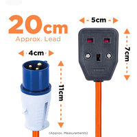 Prise simple Znpon 13A NOIRE robuste norme britannique (BS) sans fiche ni câble Z1023