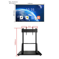Pizarra Interactiva 4K UHD de 65/75/86 Pulgadas con Pantalla Multitáctil, Equipo Escolar Digital Inteligente Integrado, Precio de Fábrica R&E