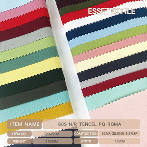 Cách spandex vải cho t Áo sơ mi Ấn Độ tencil Dobby slub tensil đồng bằng nhuộm rắn nóng bán NR Tencel 50S Roma PQ Siro 220gsm 4 sợi ngang - Product Image 2