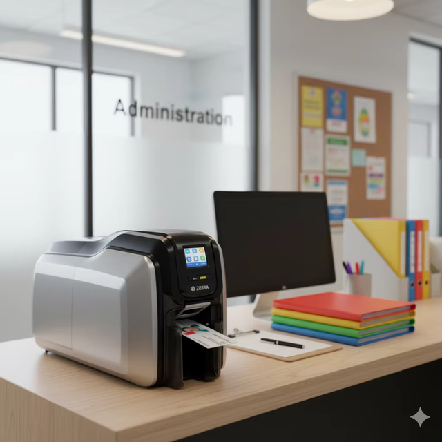 ZEBRA ZC300 Dual Side ID Card Printer High Speed Secure PVC Card Printing Machine USB Interface 300dpi 3-Year Warranty Stock