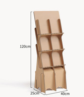 Promotion : Présentoir pliable en carton alvéolé pour livres, chaises de bureau et articles de sol, idéal pour événements, fêtes, expositions et magasins