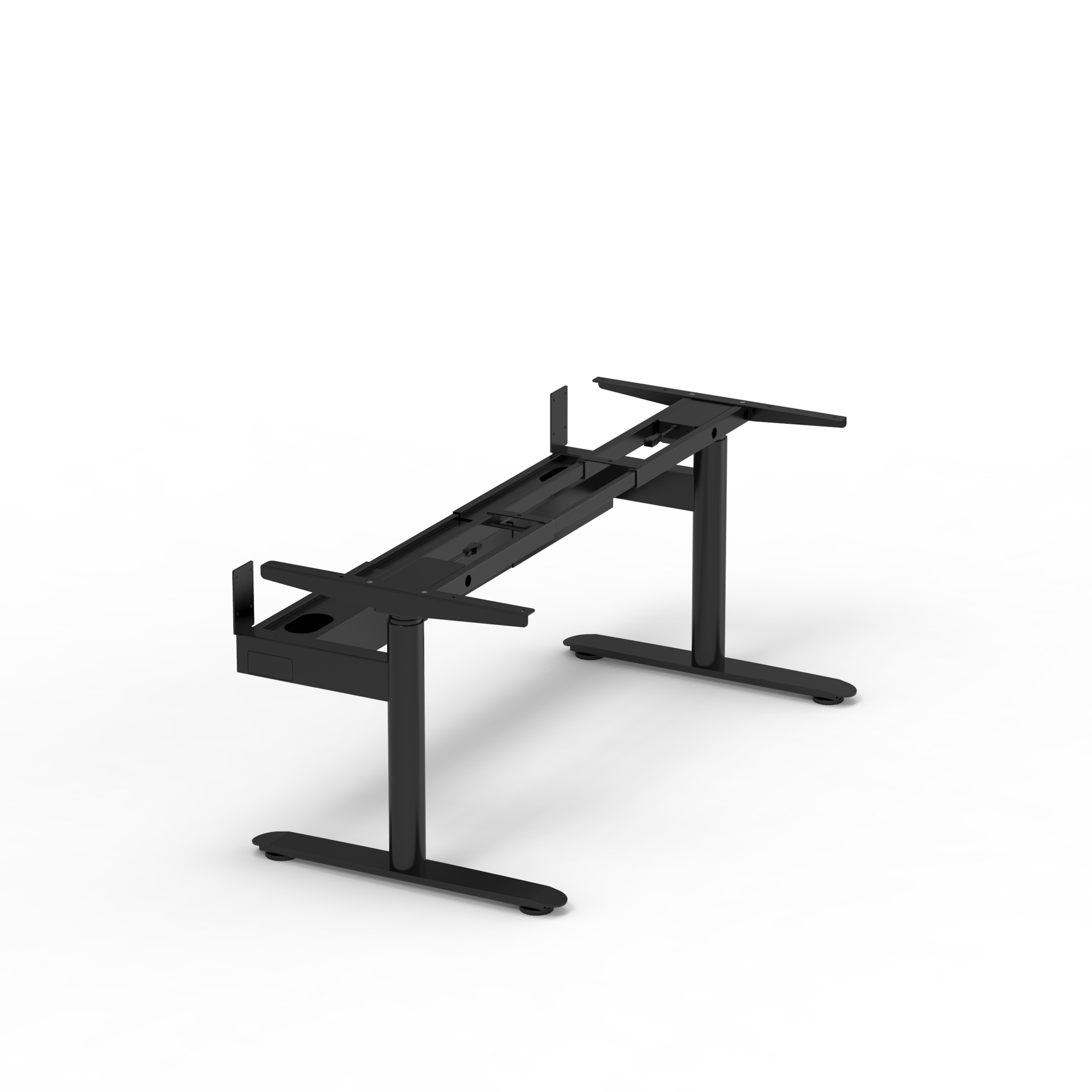 Estructura de mesa negra (sin incluir la superficie de la mesa)