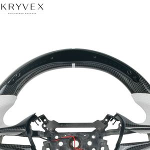 Volante Deportivo de Fibra de Carbono Personalizado Kryvex para <span class=keywords><strong>Honda</strong></span> <span class=keywords><strong>Civic</strong></span> 2007 <span class=keywords><strong>2008</strong></span> 2009 2010 2011 2012 2013-2021 8va Generación - Product Image 3
