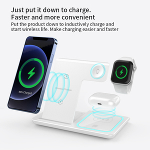Estación de Carga Inalámbrica con Carga Rápida para iPhone 16 15 14 13 12, iWatch y Airpods, Soporte de Carga 3 en 1 con Puerto Tipo-C - Product Image 2