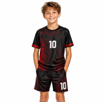 Ensemble de maillots de football pour enfants Yutuo OEM ODM personnalisés à manches courtes, respirants et anti-humidité, imprimés numériquement