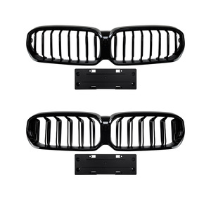 Kit de rejilla frontal para BMW Serie 5 G30 G31, plástico ABS negro, para modelos 2021, 2022 y 2023, opción de rejilla simple o doble - Product Image 5