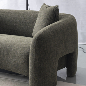 Fabricante de Muebles para Hoteles, Sofá Modular de Tela Curvo de Diseño para Eventos, de 3 y 4 Plazas, para Vestíbulo de Bodas - Product Image 4