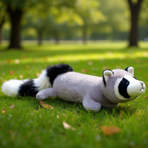 Juguete de peluche de mapache de 40 cm, animal de peluche suave para mascotas - Product Image 3