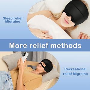 Gorro de terapia térmica para alivio de la tensión y el dolor de cabeza, con gel mágico para migrañas, envoltura de hielo para la cabeza, personalizable. - Product Image 3