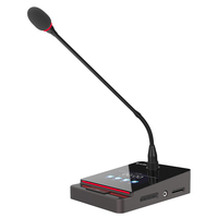 Système de Conférence Audio Numérique de Table HUAIN – Microphone Col de Cygne Filaire Basique en Alliage d'Aluminium Étanche 20Hz-20KHz >90dB SNR pour Congrès